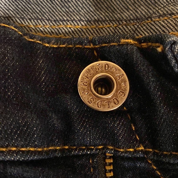 AG Adriano Goldschmied Tomboy Crop Straight Jeans Dark Blue 29 No distressing! - Picture 8 of 14